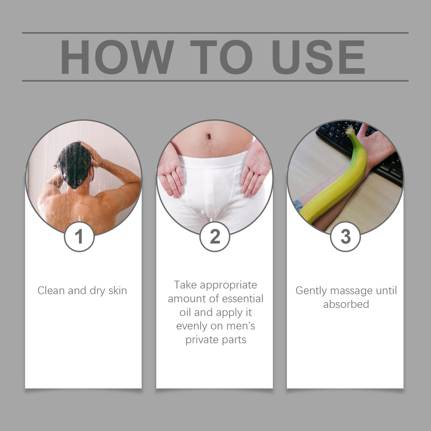 Moisturizing Body Massage Male Gentle Care Essential Oil