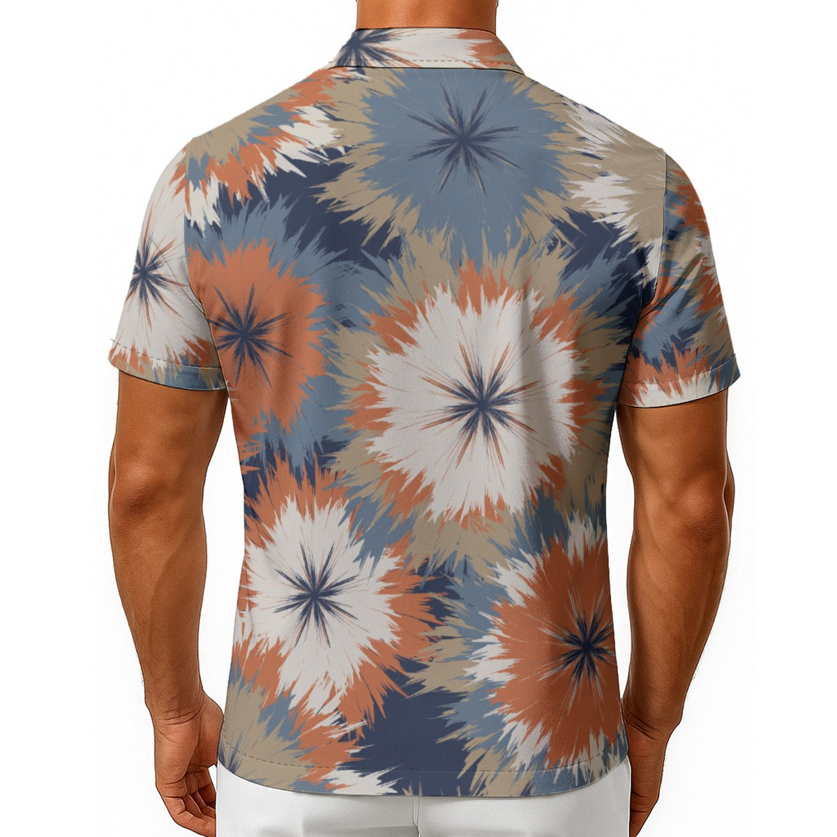 Men's Hawaiian Shirt With Button Closure