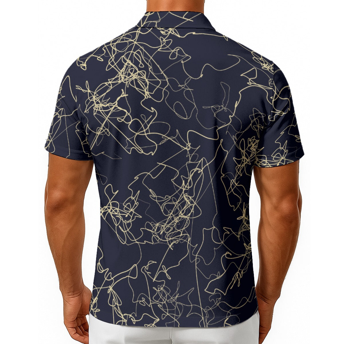 Men's Hawaiian Shirt With Button Closure
