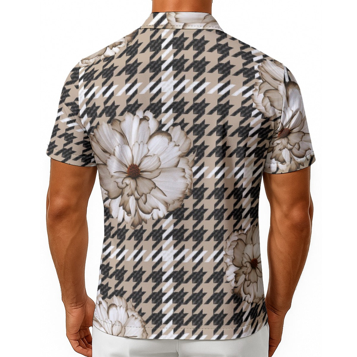 Men's Hawaiian Shirt With Button Closure