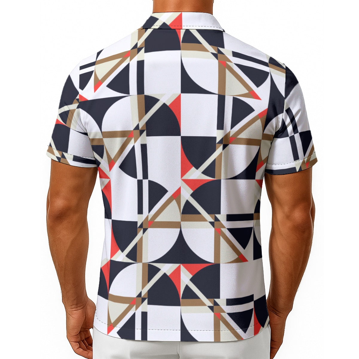 Men's Hawaiian Shirt With Button Closure