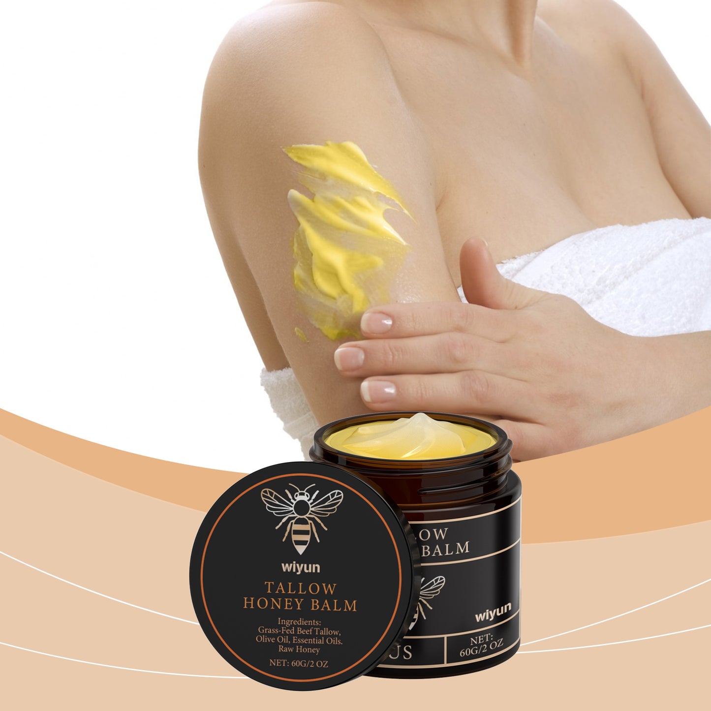 Wiyun The Beef Tallow Honey Moisturizing Cream Is A Gentle, Hydrating,