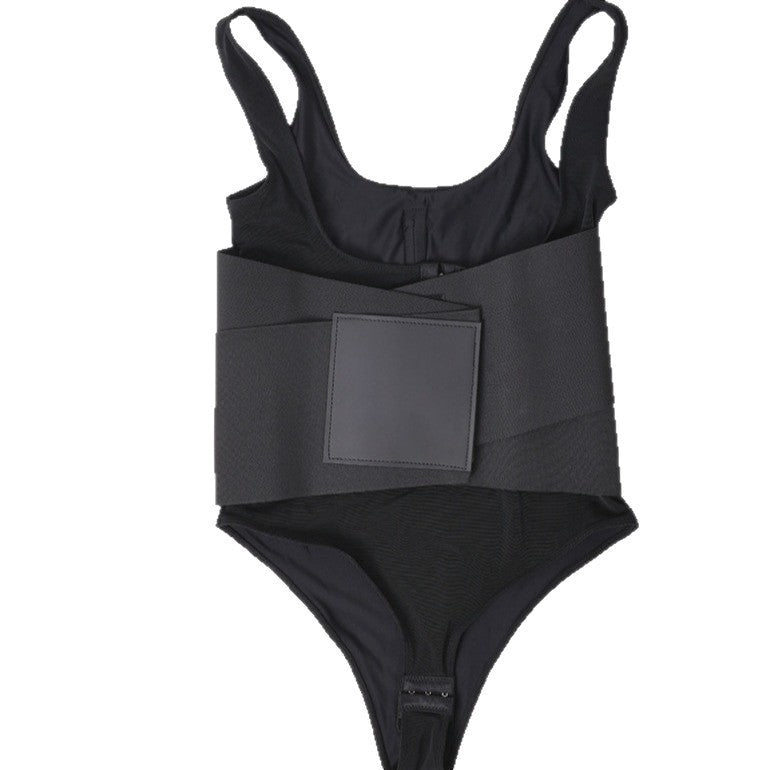 Belly Contracting Sports Waist Seal Breathable Shapewear Fitness Breasted Hip Lifting Corset