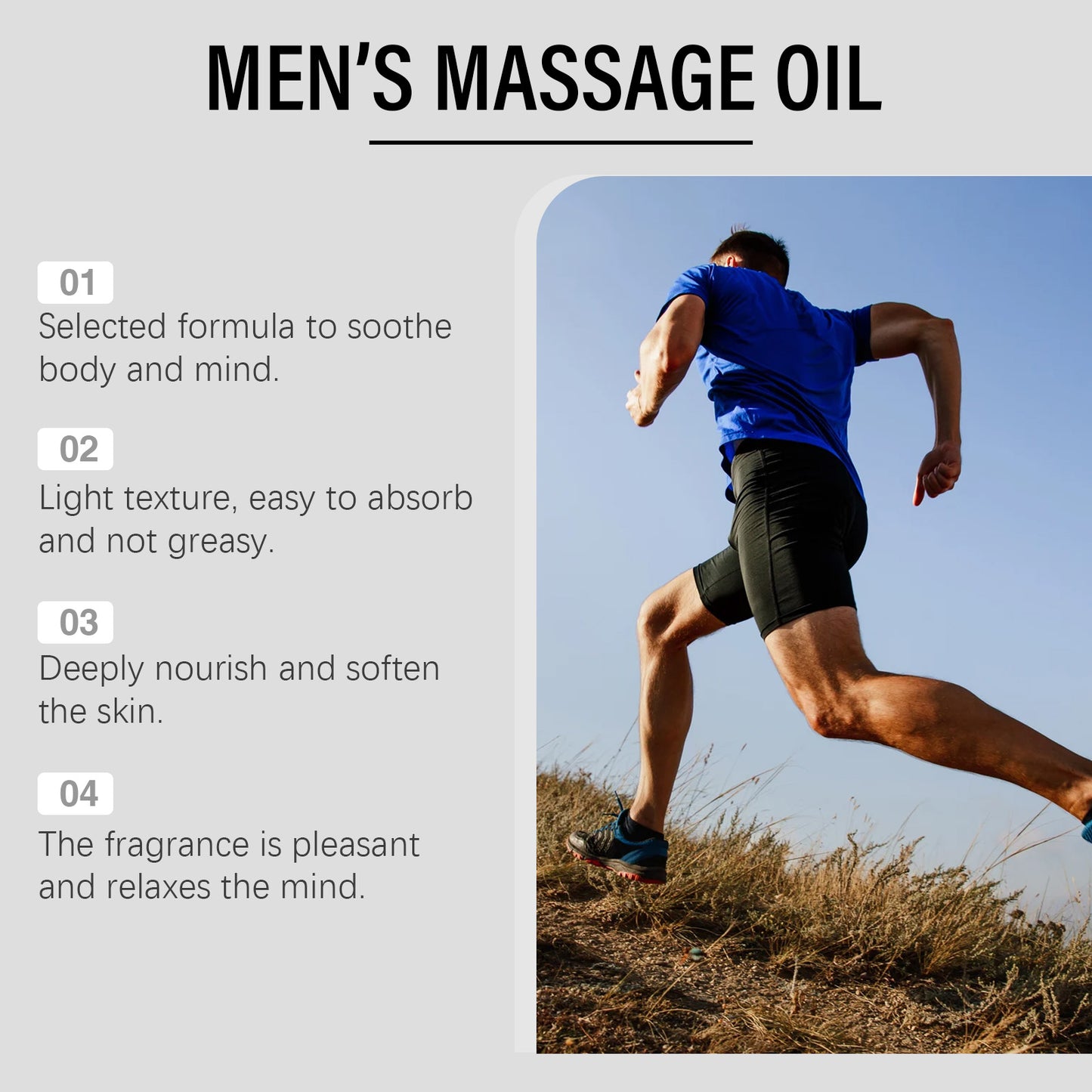 North Moon Men's Massage Oil Men's Body